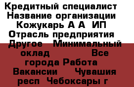 Кредитный специалист › Название организации ­ Кожукарь А.А, ИП › Отрасль предприятия ­ Другое › Минимальный оклад ­ 15 000 - Все города Работа » Вакансии   . Чувашия респ.,Чебоксары г.